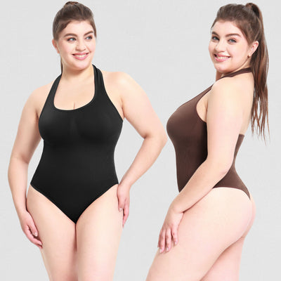 Jumpsuit Sensual de Talle Alto con Espalda T y Halter