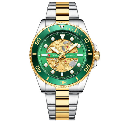 Reloj Empresarial para Hombre Resistente al Agua con Esfera Redonda - Image 6