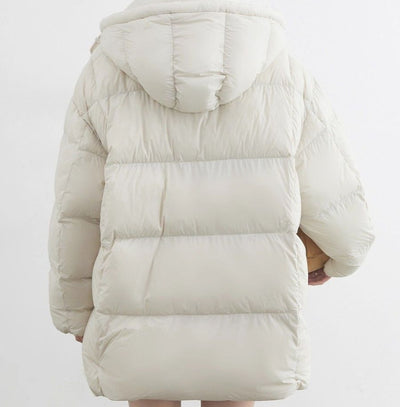 Chaqueta Impermeable con Capucha y Relleno de Plumón de Pato Blanco - Image 3