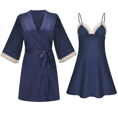 Pijama Sexy de Primavera y Otoño para Mujer - Conjunto de Dos Piezas con Tirantes - Image 29