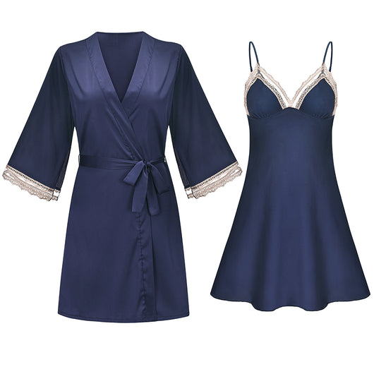 Pijama Sexy de Primavera y Otoño para Mujer - Conjunto de Dos Piezas con Tirantes - Image 29