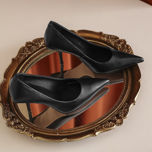 Zapatos de Tacón Stiletto Puntiagudo 6cm - Elegancia Europea y Americana - Image 9