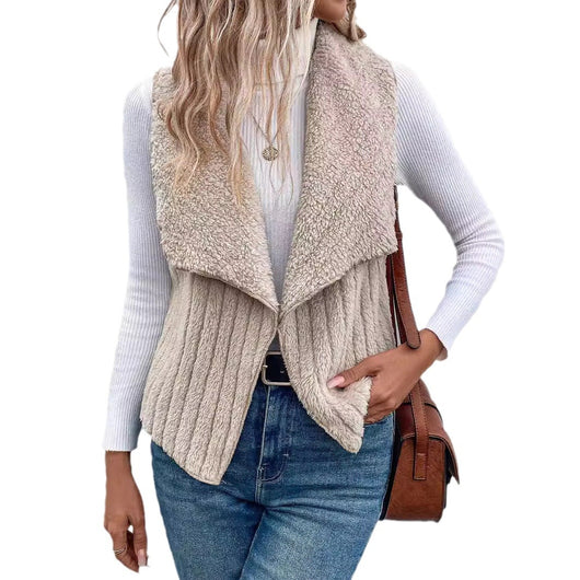 Chaleco de Plush Elegante para Mujer - Versátil y Coordinable - Image 5