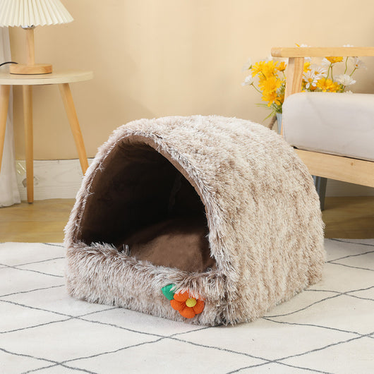 Casa Cama para Gatos Semicerrada Térmica Comprimible - Image 3