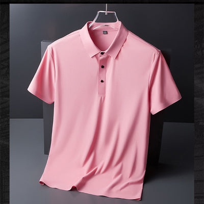 Camiseta Manga Corta Transpirable con Solapa para Hombre - Image 3