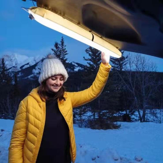 Lámpara Inflable Portátil con Carga USB - Luz Camping Magnética Plegable