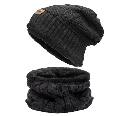 Conjunto de Gorro y Bufanda de Terciopelo Grueso para Hombre y Mujer - Image 21