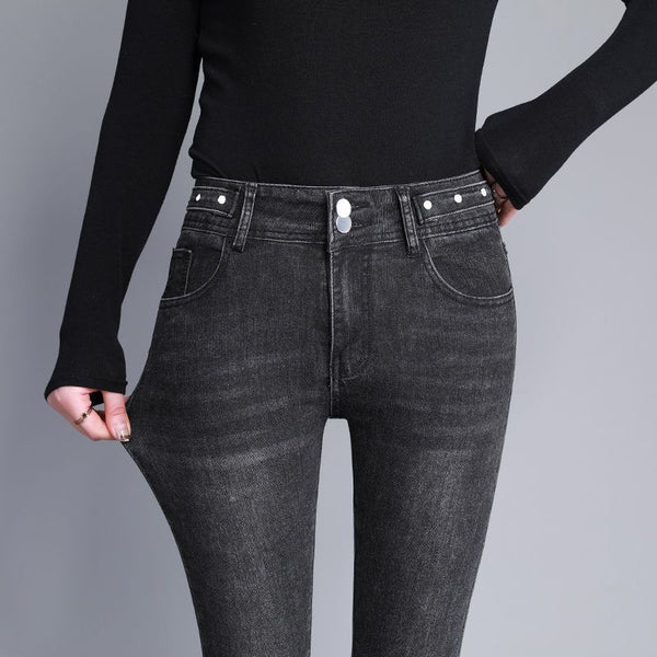 Pantalones Ajustados Azul Claro - Diseño Versátil para Primavera