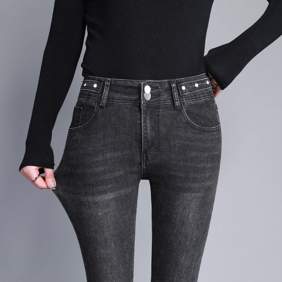 Pantalones Ajustados Azul Claro - Diseño Versátil para Primavera