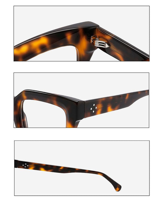 Gafas de Sol Cuadradas Fashion Rice Nail - Protección UV Elegante - Image 6