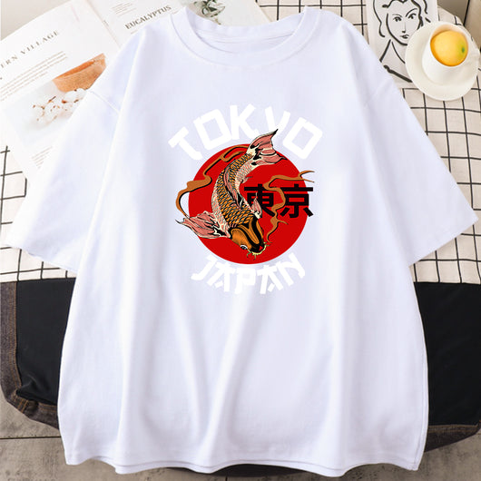 Camiseta Estampada Unisex de Algodón - Manga Corta Cuello Redondo Verano - Image 4