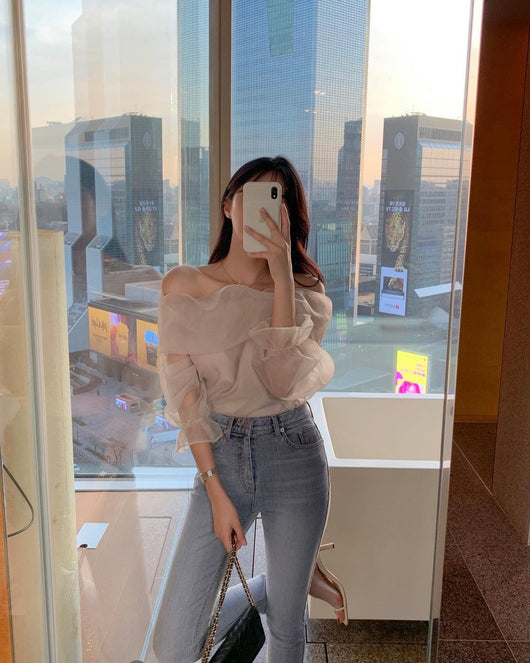 Blusa Transparente Asimétrica con Diseño Hada Mágica - Image 8
