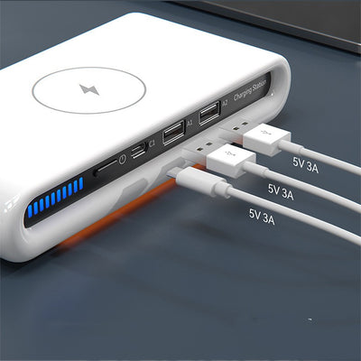 Cargador Inalámbrico de Escritorio 15W con Lámpara Ambiental - Image 2