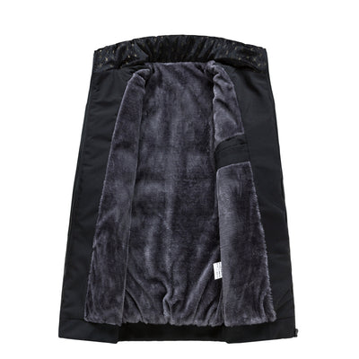 Chaqueta de Invierno para Hombre Estilo Coreano con Forro de Felpa - Image 12