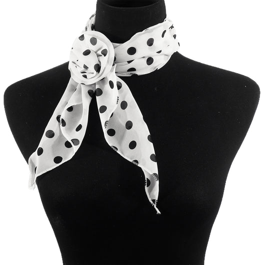 Pañuelo de Seda Estampado Leopardo y Lunares - Diseño Premium Rosa - Image 5