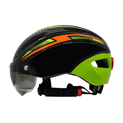 Casco de Ciclismo con Gafas Integradas y Luz Trasera - Image 4