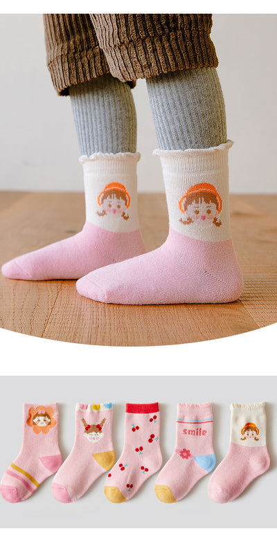Calcetines Térmicos Infantiles Estampados - Tubo Grueso para Invierno - Image 24