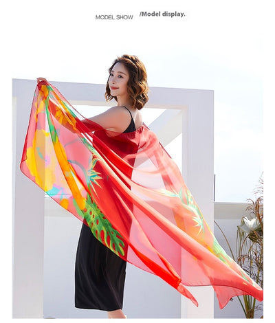 Foulard Ligero Multiuso para Playa - Protección Solar y Estilo - Image 56