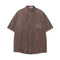Camisa Casual Bordada con Bolsillo de Letra para Hombre