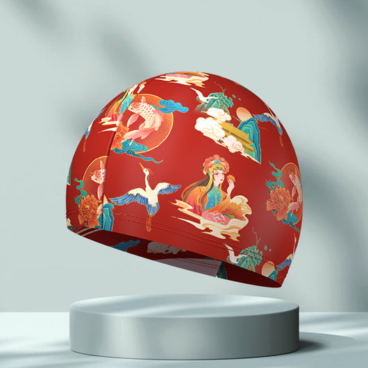 Gorro de Natación Elástico y Cómodo con Estampado Simple - Image 13