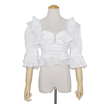 Blusa Bubble de Tres Cuartos Lisa - Versátil para Cualquier Ocasión - Image 11