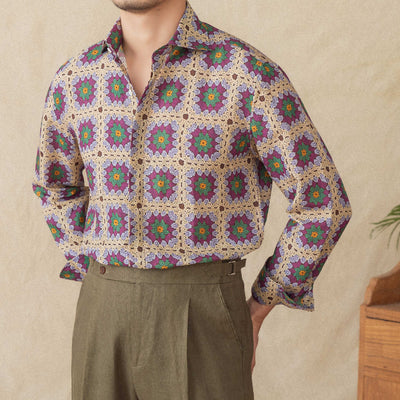 Cardigan Estampado de Manga Larga para Hombre - Image 16