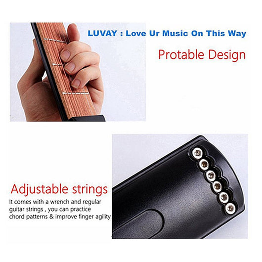 Guitarra de Bolsillo Portátil - Entrenador de Acordes para Práctica de Guitarra Acústica - Image 11