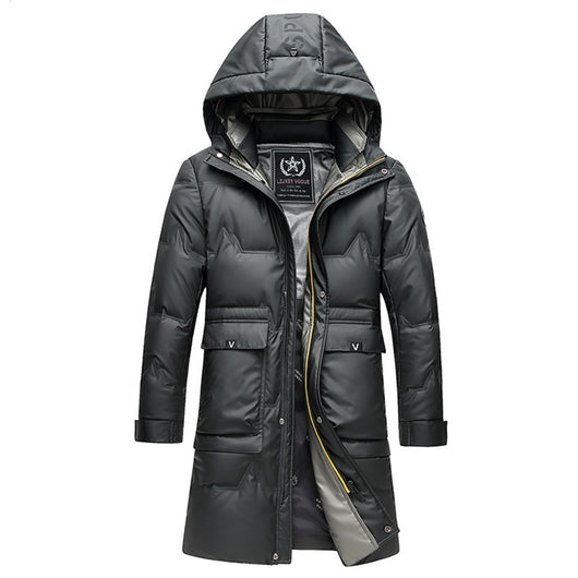 Chaqueta Acolchada con Capucha para Hombre - Abrigo Grueso Impermeable - Image 2