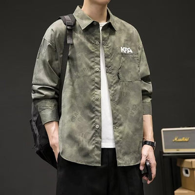 Camisa de Camuflaje Retro Estilo Japonés para Hombre - Image 11