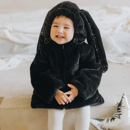 Pijama Enterizo Térmico para Bebé y Niño Pequeño con Orejas de Conejo - Image 11