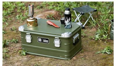 Caja de Almacenamiento Portátil de Aluminio para Camping y Vehículos - Image 13