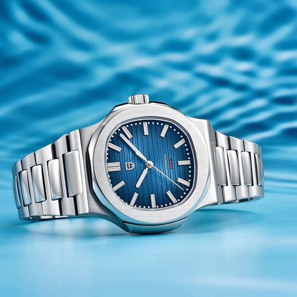 Reloj Automático de Acero Inoxidable Resistente al Agua - Diseño Barril