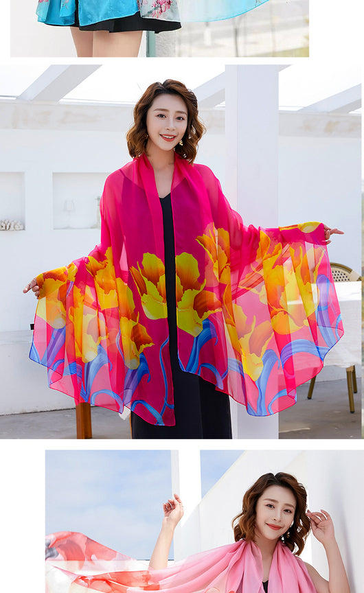Foulard Ligero Multiuso para Playa - Protección Solar y Estilo - Image 42