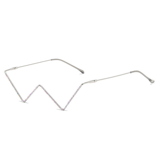 Gafas Metálicas Semimontadura con Diamantes - Estilo V Urbano - Image 5