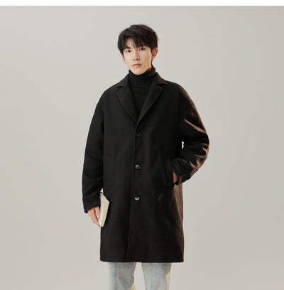 Abrigo de Lana Estilo Coreano Cuello Solapa Elegante - Image 11