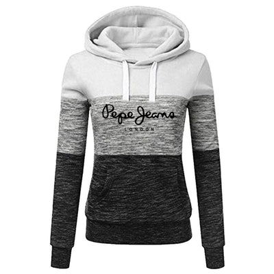 Sudadera Estampada con Costuras para Mujer