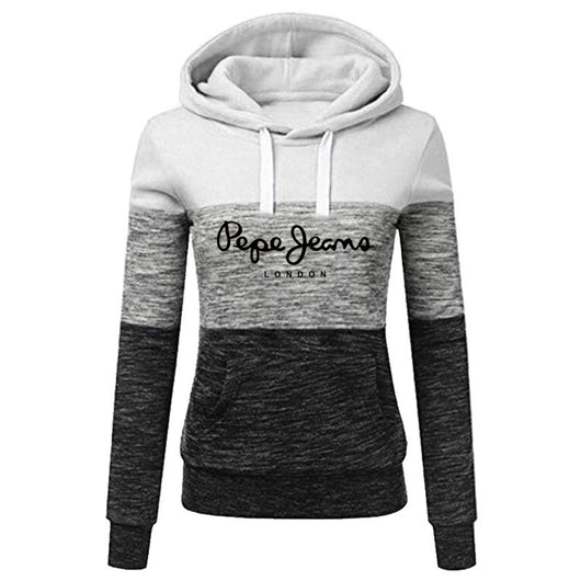 Sudadera Estampada con Costuras para Mujer