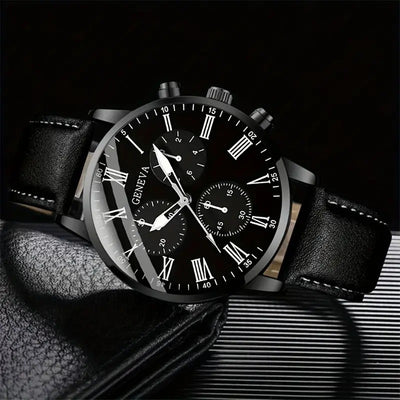 Reloj Pulsera de Cuero para Hombre - Diseño Moderno - Image 4