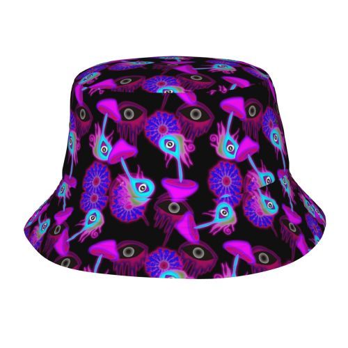 Gorra Pescador Hongos Psicodélicos Efecto Espejo - Image 69