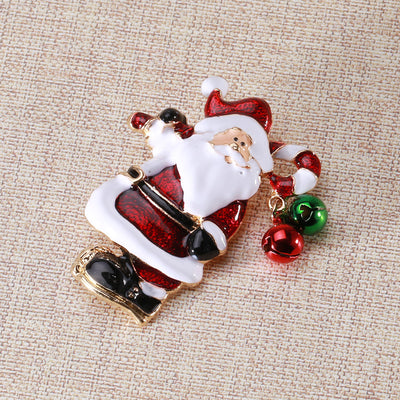 Broche Navideño Santa con Esmalte Goteo - Image 9