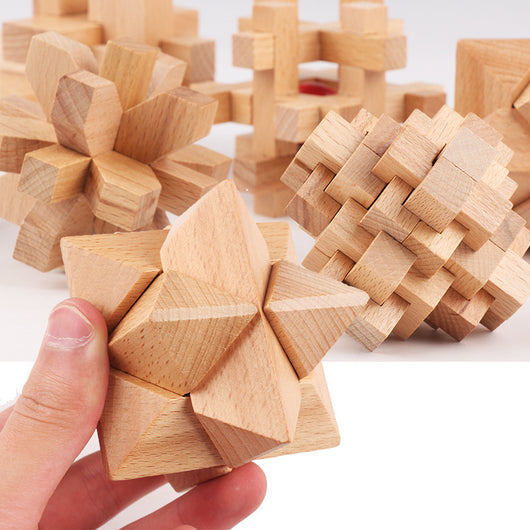 Puzzle 3D Luban de Madera - Juego Educativo de Desbloqueo - Image 12