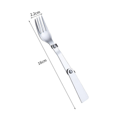 Cuchara Plegable de Acero Inoxidable para Camping y Viajes - Image 19