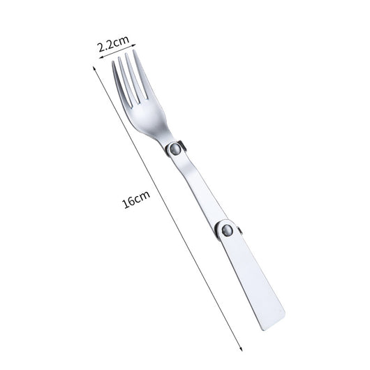 Cuchara Plegable de Acero Inoxidable para Camping y Viajes - Image 19