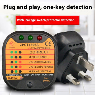 Probador de Enchufes con Detector de Polaridad y Fugas a Tierra - Image 4