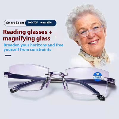 Gafas Bifocales con Montura de Diamante para Presbicia
