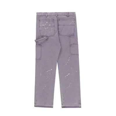 Jeans Hombre Sueltos con Salpicaduras de Pintura - Image 13