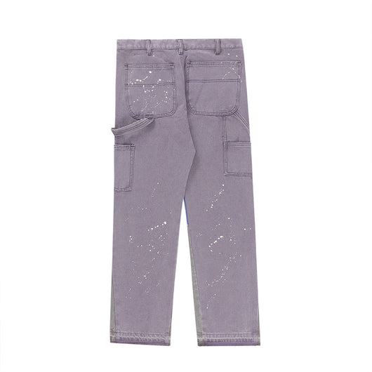 Jeans Hombre Sueltos con Salpicaduras de Pintura - Image 13
