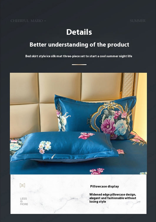 Juego de Cama de 3 Piezas con Sábana Bajera de Fibra Viscosa Premium - Image 42