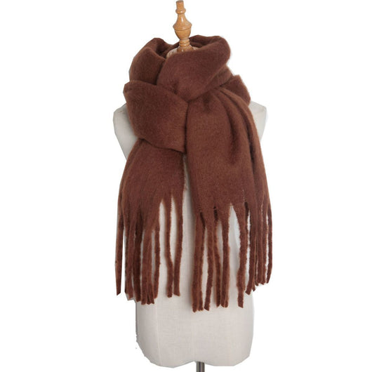 Bufanda Trenzada de Mohair Premium para Invierno - Suave y Abrigadora - Image 38