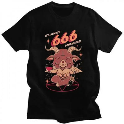 Camiseta Manga Corta Cool Baphomet para Hombre - Image 10